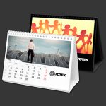 13 Page Desktop Spiral Bound Calendar Image 1