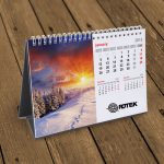 13 Page Desktop Spiral Bound Calendar Image 3