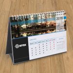 13 Page Desktop Spiral Bound Calendar Image 4