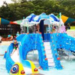 Toboggan aquatique en fibre de verre pour enfants 8000x8000mm