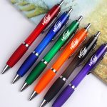 Chrome Trim Retractable Ballpoint Pen Image 1