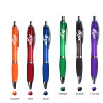 Chrome Trim Retractable Ballpoint Pen Image 2