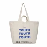 promotional colorful cute blank reusable 100 cotton canvas tote bags 3