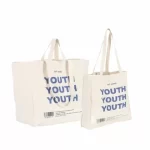 promotional colorful cute blank reusable 100 cotton canvas tote bags 5