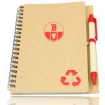 Eco Friendly Recyled Promotional Notebooks with Pen Image 2