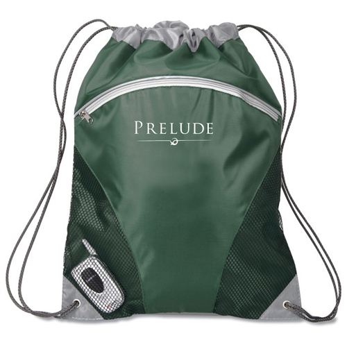 Sac à dos à cordon avec pochette zippée pour le camping