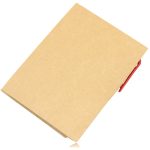 Eco Kraft Cover Notepad With Pen Image 1