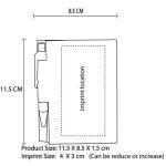 Eco Kraft Cover Notisblokk med penn Bilde 9