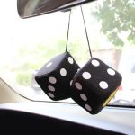 Fuzzy Rear View Mirror Dice Image 3