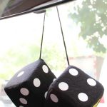 Fuzzy Rear View Mirror Dice Image 7