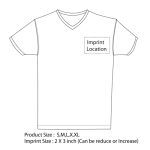 Short Sleeve V Neck T-Shirt Image 5