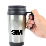 Mug de voyage en acier inoxydable 450ML avec poignée Image 3