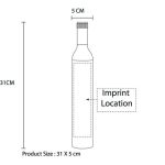 Paraguas plegable para tres botellas de vino Image 8