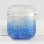 penutup glitter biru berkilauan untuk airpods pro