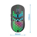 Bulk Sale benutzerdefinierte Logo Honeycomb Shell USB Laden RGB-Beleuchtung optische 2.4G Wireless Computer Maus für Computer Laptop