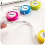 Plastic Mini Tape Measure Keychain Image 1