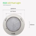 3000K 6000K Telecomando freddo caldo RGB LED impermeabile IP68 Luce piscina