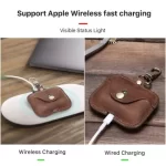 wireless charging support genuine leather case