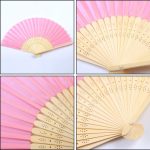 Handheld Folding Bamboo Fans Image 2