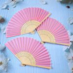 Handheld Folding Bamboo Fans Image 4