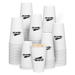 16 oz. Disposable White Paper Hot Cups