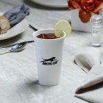 16 oz. Disposable White Paper Hot Cups Image 4