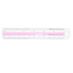 15cm Color Center Aluminum Ruler Image 1