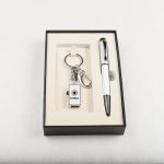 Custom 16GB USB Flash Drive Keychain & Pen Gift Set Image 1